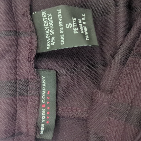 New York And Company Stretch Wide Leg Cuffed Trousers, SP - Picture 4 of 5